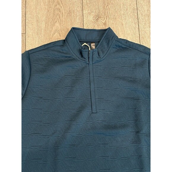 Adidas Men DWR 1/4 Zip Pullover Sweatshirt Blue Quilted Golf 2XL XXL NWT - Picture 3 of 8